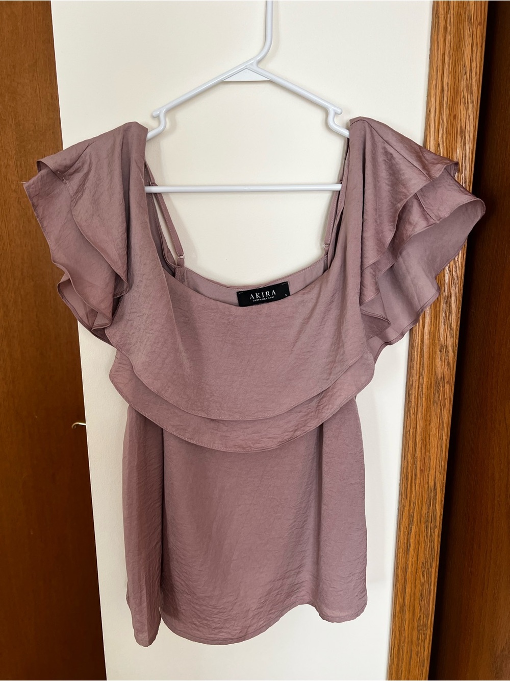 AKIRA Dusty Mauve Spaghetti Strap Top